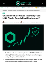 Chainlink Whale Moves Intensify—Can LINK Finally Smash Past Resistance? - Crypto News Flash