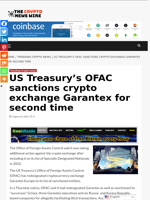 US Treasury’s OFAC sanctions crypto exchange Garantex for second time - The Crypto News Wire