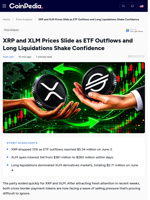 XRP and XLM Prices Slide as ETF Outflows and Long Liquidations Shake Confidence