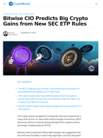 Bitwise CIO Predicts Big Crypto Gains from New SEC ETP Rules