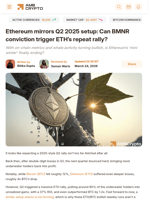 Ethereum mirrors Q2 2025 setup: Can BMNR conviction trigger ETH's repeat rally? - AMBCrypto
