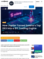 Jupiter Powers Solana DEX to $1T Volume