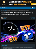 Expert Sees XRP Price Rally if it Holds Key Support Ahead of Ripple ETF Launch