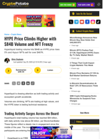 HYPE Price Climbs Higher with $84B Volume and NFT Frenzy