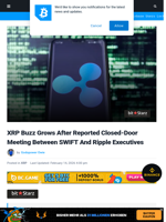 XRP Buzz Grows After Reported Closed-Door Meeting Between SWIFT And Ripple Executives | Bitcoinist.com