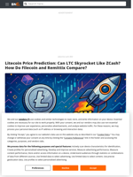 Litecoin Price Prediction: Can LTC Skyrocket Like ZCash? How Do Filecoin and Remittix Compare?