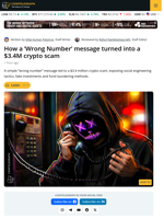 How a ‘Wrong Number’ Message Turned Into a $3.4M Crypto Scam