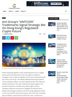 Ant Group’s “ANTCOIN” Trademarks Signal Strategic Bet on Hong Kong’s Regulated Crypto Future - CryptoCoin.News
