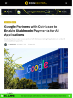 Google Partners with Coinbase to Enable Stablecoin Payments for AI Applications - CoinCentral