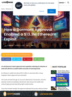 $13.3M Ethereum Hack via Old Token Approval