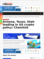 Arizona, Texas, Utah leading in US crypto policy: Chainlink - The Crypto News Wire