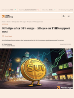 Sui loses momentum, Eyes $3.40 as traders turn bearish