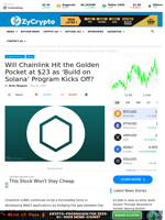 Will Chainlink Hit the Golden Pocket at $23 as 'Build on Solana' Program Kicks Off? ⋆ ZyCrypto