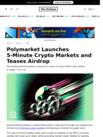 Polymarket Launches 5-Minute Crypto Markets and Teases Airdrop - 
