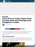 Learn How to Trade Crypto Step-by-Step with IGW-Management: - TechBullion