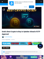 Grok's Best Crypto to Buy in Uptober Ahead of ETF Approval