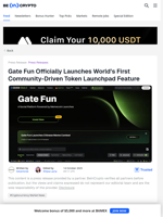 Gate Fun Launches Community-Driven Token Launchpad