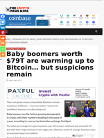 Baby boomers worth $79T are warming up to Bitcoin… but suspicions remain - The Crypto News Wire