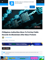 Philippines Authorities Move To Put Key Public Records On Blockchain After Mass Protests