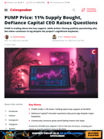 PUMP Jumps as 11% Supply Bought — CEO Questions the Move