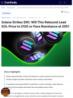 Solana Strikes $90: Will This Rebound Lead SOL Price to $100 or Face Resistance at $95?
