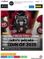 The 3 Best Meme Coins To Hold This Year For Quick 100x Gains -  Pepe, Dogwifhat and Punisher Coin | Live Bitcoin News