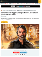 Saylor Hints Strategy May Buy Even More Bitcoin After $1.25 billion Splurge