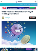 TRUMP Coin Up 17% As Hayes Says It Could Outperform Bitcoin