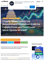 Crypto News Today: US Government Shutdown Ends As Crypto Progress Continues - More Upside Ahead? | Live Bitcoin News