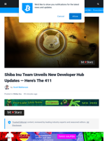 Shiba Inu Team Unveils New Developer Hub Updates — Here’s The 411 | Bitcoinist.com