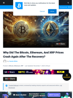 Why Did The Bitcoin, Ethereum, And XRP Prices Crash Again After The Recovery? | Bitcoinist.com