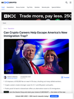 Crypto Jobs May Be the Shortcut Past Trump's New US Visa Rules