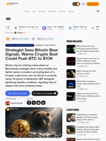 Strategist Sees Bitcoin Bear Signals, Warns Crypto Bust Could Push BTC to $10K – Markets and Prices Bitcoin News
