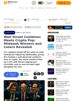 Wall Street Cooldown Meets Crypto Pop: Midweek Winners and Losers Revealed – Markets and Prices Bitcoin News