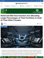 Retail and Mid-Size Investors Are Allocating Larger Percentages of Their Portfolios to Ozak AI Than Other Presales - TheNewsCrypto