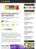 Why is the Ripple (XRP) Price Down Today (Oct 11)?