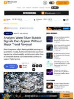 Analysts Warn Silver Bubble Signals Can Appear Without Major
Trend Reversal