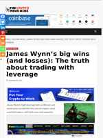 James Wynn’s big wins (and losses): The truth about trading with leverage - The Crypto News Wire