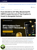 From $0.024 to $1? Why BlockchainFX ($BFX) Leads the List of Top Cryptos to Invest In Alongside Fartcoin