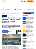 Future Raises Strategic Funding to Build Swiss Bitcoin Treasury Platform – News Bytes Bitcoin News