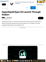 Hyperliquid Eyes US Launch Through Kraken - U.Today