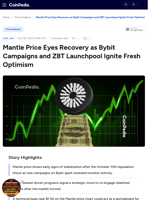 Mantle Price Eyes Recovery as Bybit Campaigns and ZBT Launchpool Ignite Fresh Optimism