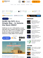 SLNH Up 94% in a Single Day - Is Soluna the Next IREN? – Mining Bitcoin News