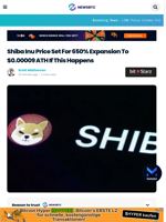 Shiba Inu Price Set For 650% Expansion To $0.00009 ATH If This Happens
