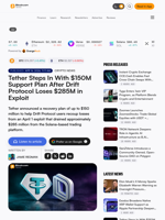 Tether Steps In With $150M Support Plan After Drift Protocol Loses $285M in Exploit – Crypto News Bitcoin News