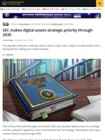 SEC Strategic Plan Backs Digital Assets, Blockchain Growth