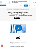 Top Portfolio Manager Calls XRP ‘Diamond in the Rough’