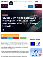Crypto Gem Alert: BlockDAG’s BWT Alpine Formula 1® Team Deal Leaves Bittensor’s AI Hype in the Dust! | Live Bitcoin News