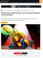 Bitcoin Drops $3,500 As EU Threatens Trump Tariff Retaliation