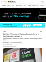 Japanese payments firm PayPay, partial owner of Binance Japan, seeks $1.1 billion IPO